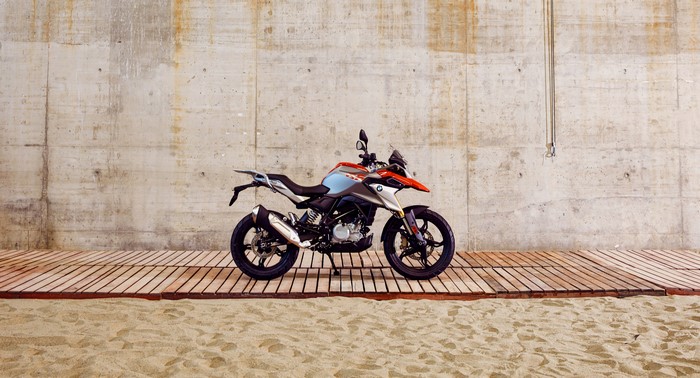 BMW 2017 G 310 GS Motorcycle Side View