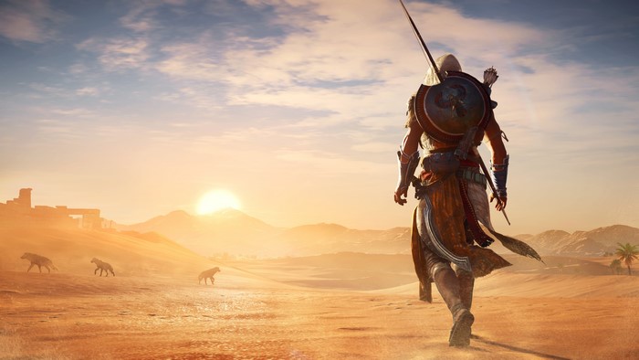 Assassin's Creed Origins Warrior in Desert