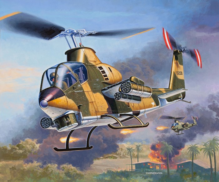 AH-1 Cobra Helicopters in Combat