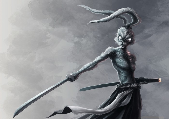 Usagi Yojimbo Samurai Rabbit Warrior with Katana