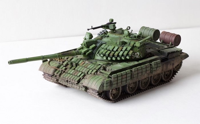 Model of a T-55 AMV tank