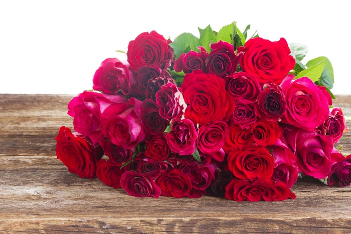 4K Red Roses Closeup