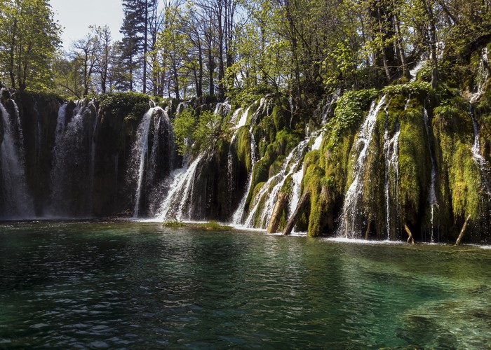 4K Plitvice National Park Waterfalls in Croatia