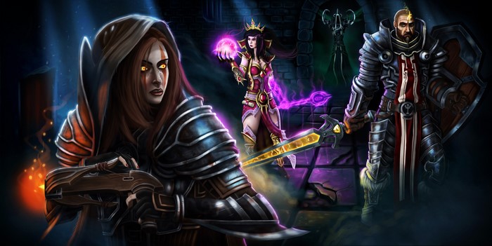 Diablo III: Reaper of Souls characters with armor and magic