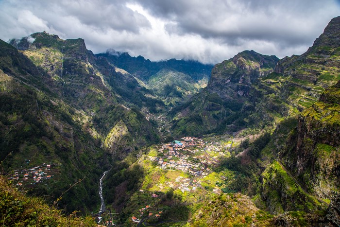 Curral das Freiras village in Madeira canyon, Portugal