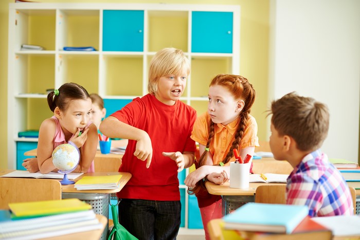 Children in a classroom