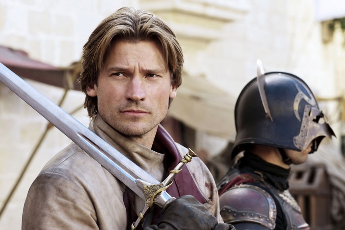 Jaime Lannister from Game of Thrones holding a sword