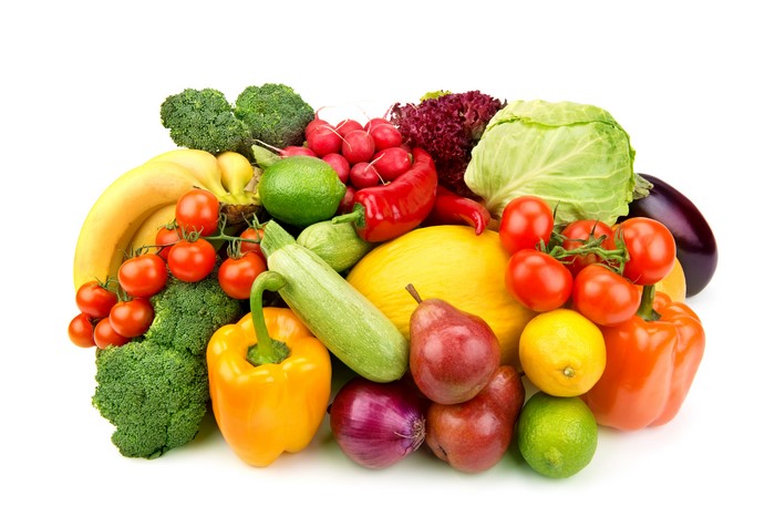 Assortment of Fresh Fruits and Vegetables