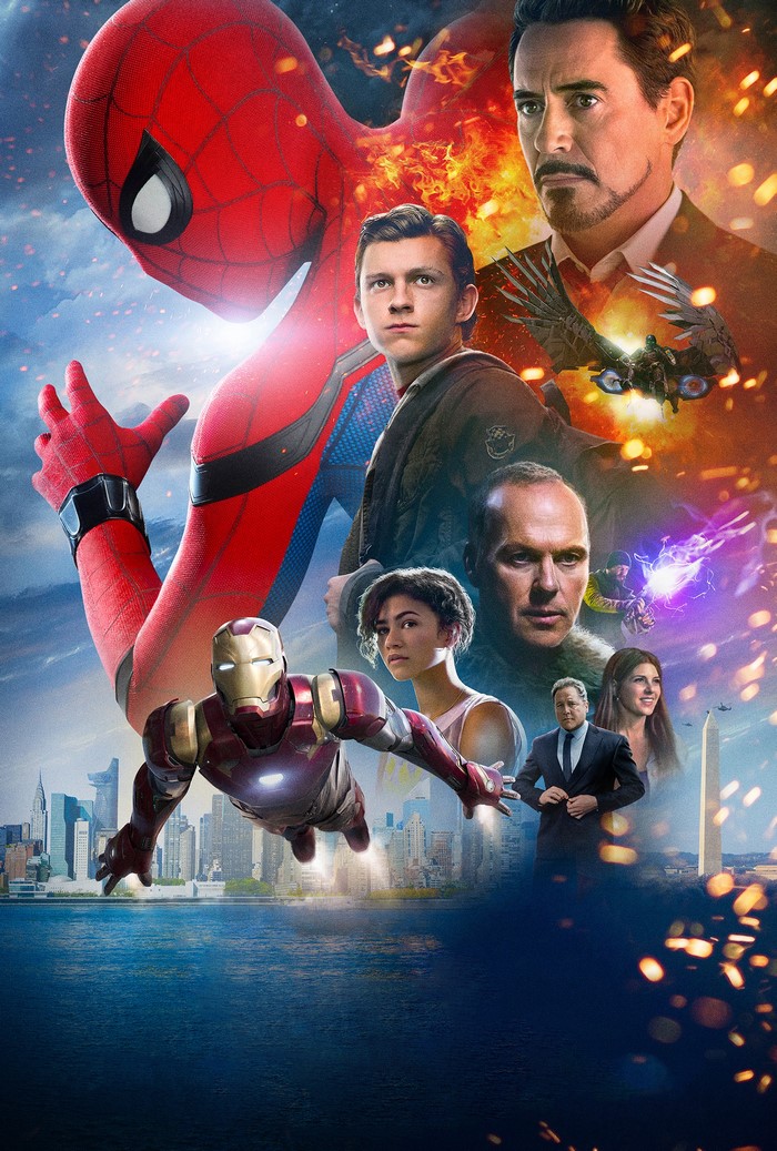 Spider-Man: Homecoming Poster with Iron Man