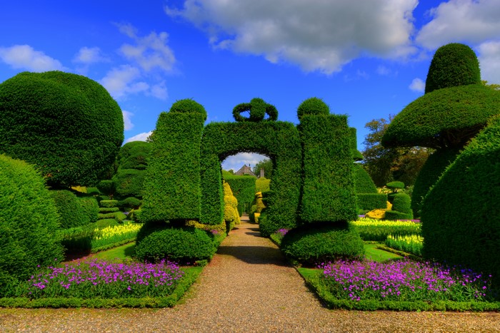 Levens Hall Topiary Garden in England