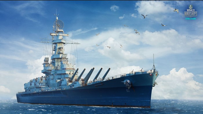 4K World of Warships Battleship Alabama
