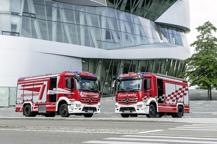 Two Mercedes-Benz Fire Engines