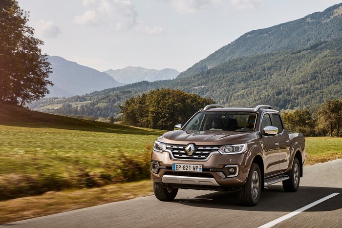 Renault Alaskan Pickup Truck in Mountains
