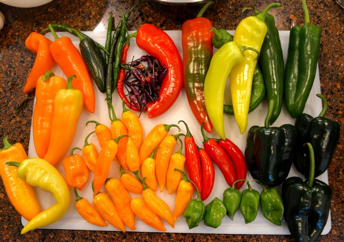 Assortment of Colorful Peppers