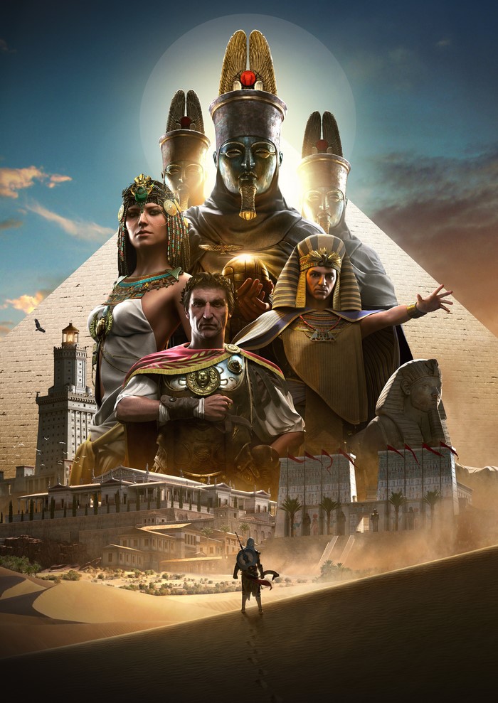 Assassin's Creed Origins: Bayek, Cleopatra, Caesar, and Pharaohs
