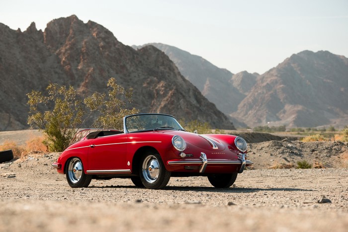 Red 1959-62 Porsche 356B 1600 Roadster by Drauz
