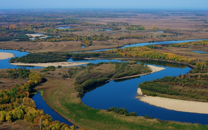 River Urmi in Khabarovsk Krai, Russia during Autumn