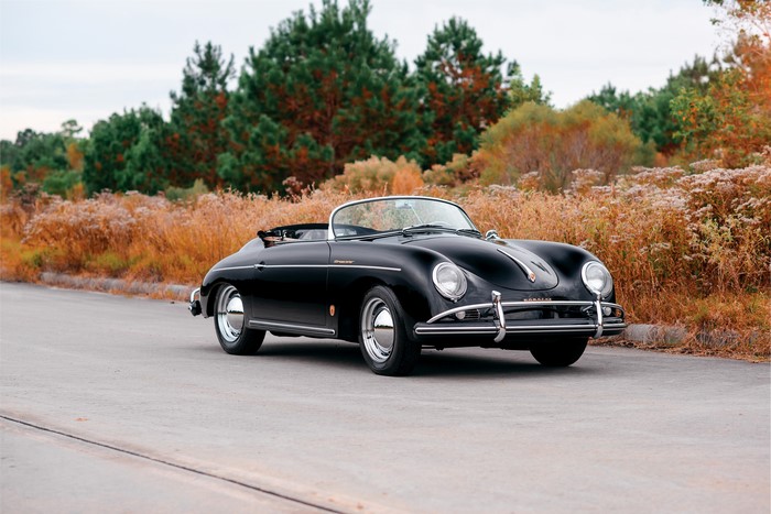 Black 1958-59 Porsche 356A 1600 Speedster by Reutter