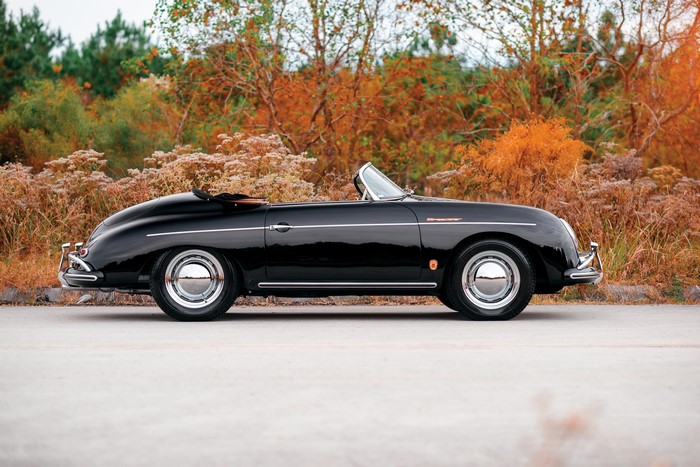 Black 1958-59 Porsche 356A 1600 Speedster by Reutter