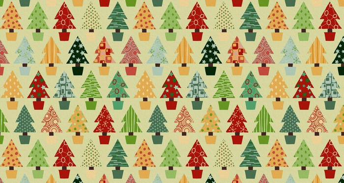 Christmas trees pattern