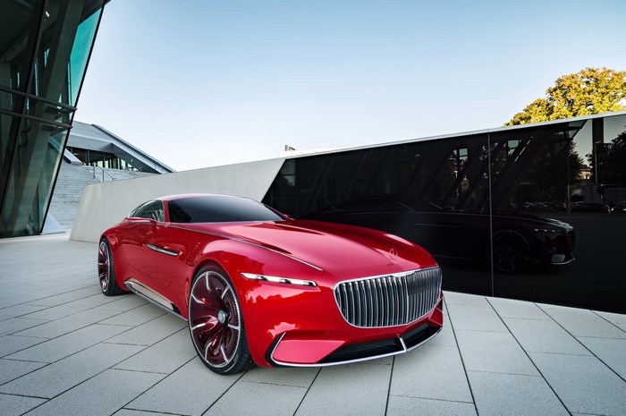 Red Mercedes-Benz Vision Concept Car