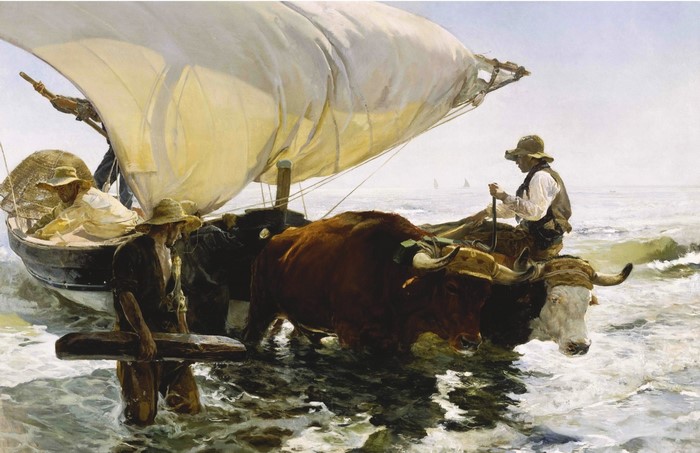 The Return from Fishing by Joaquin Sorolla