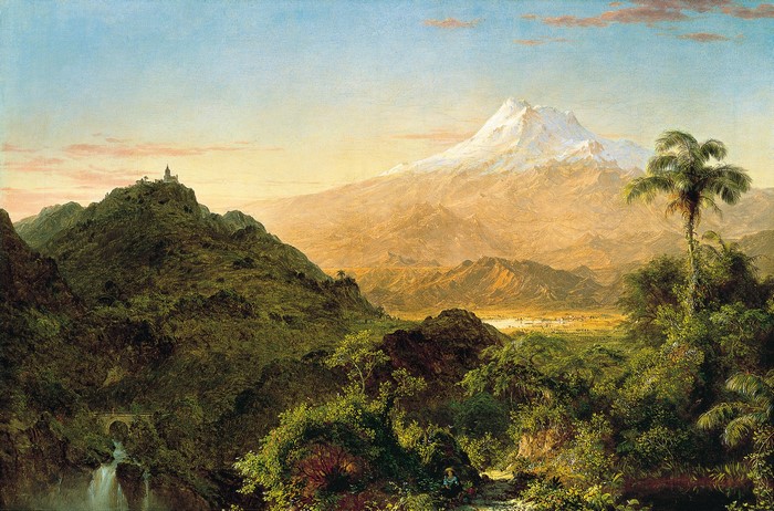 South American Landscape with Mountain by Frederic Edwin Church