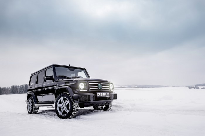 4K Mercedes-Benz G-Class in Winter Snow