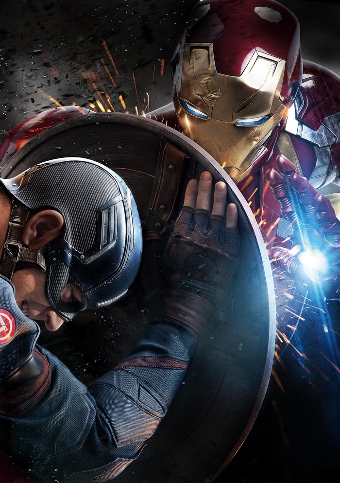 Captain America and Iron Man from Captain America: Civil War