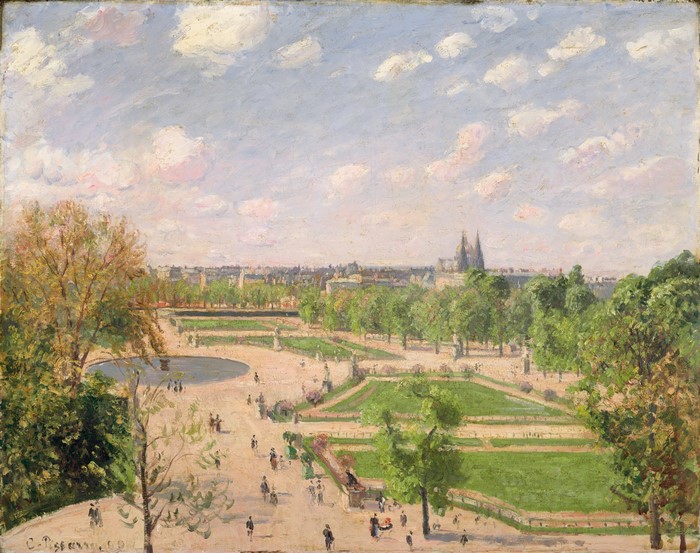The Garden of the Tuileries on a Spring Morning by Camille Pissarro