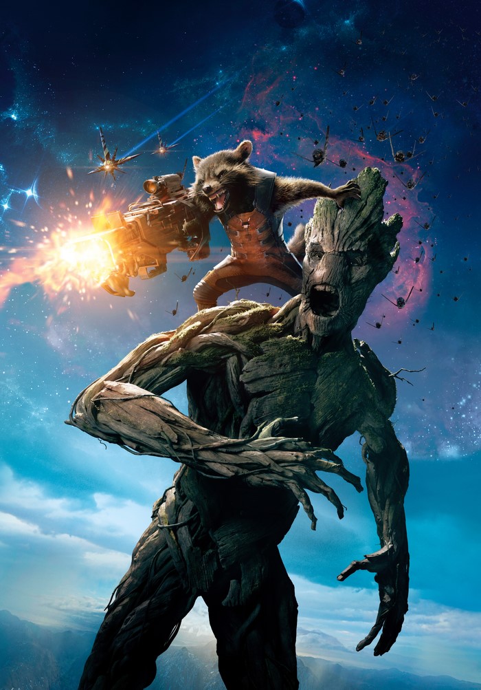 Rocket and Groot from Guardians of the Galaxy