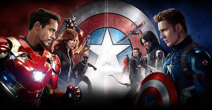 Captain America: Civil War heroes Iron Man and Captain America