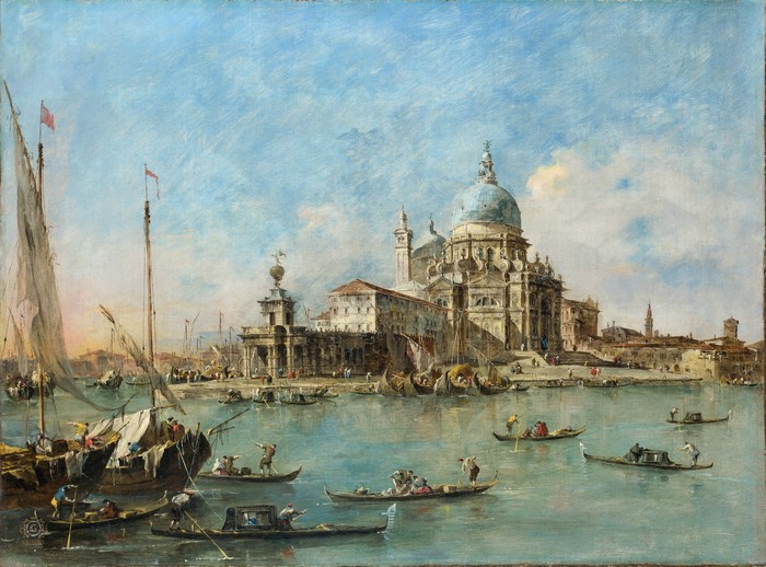 Venice: Entrance to Grand Canal with Santa Maria Della Salute