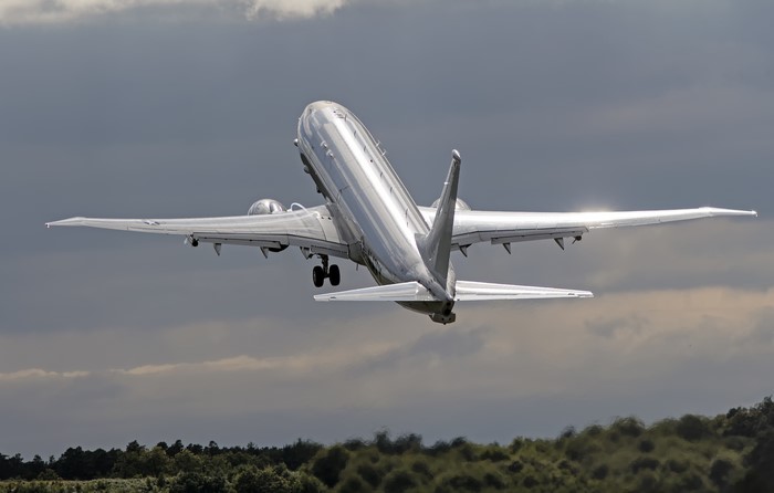 Boeing Poseidon P-8A Airplane Taking Off