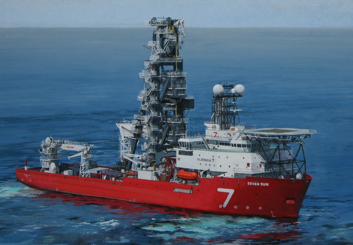 Seven Sun painting of a ship