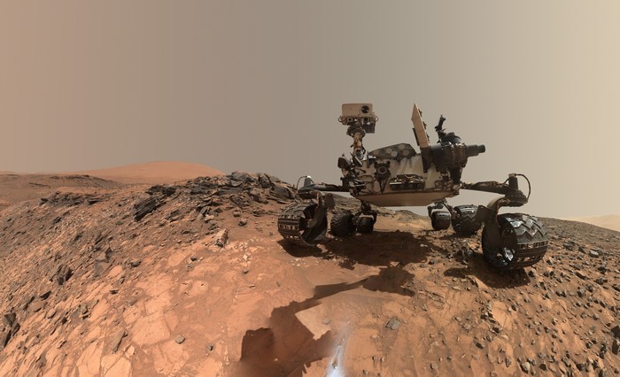 4K Mars Science Laboratory Curiosity Rover on Mars