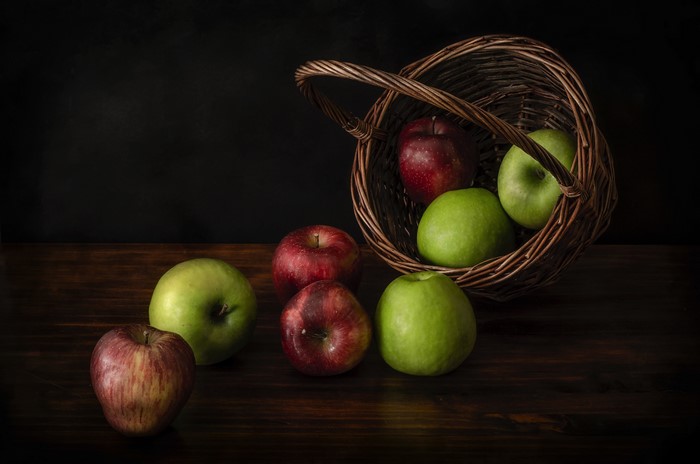 Apples in a Wicker Basket