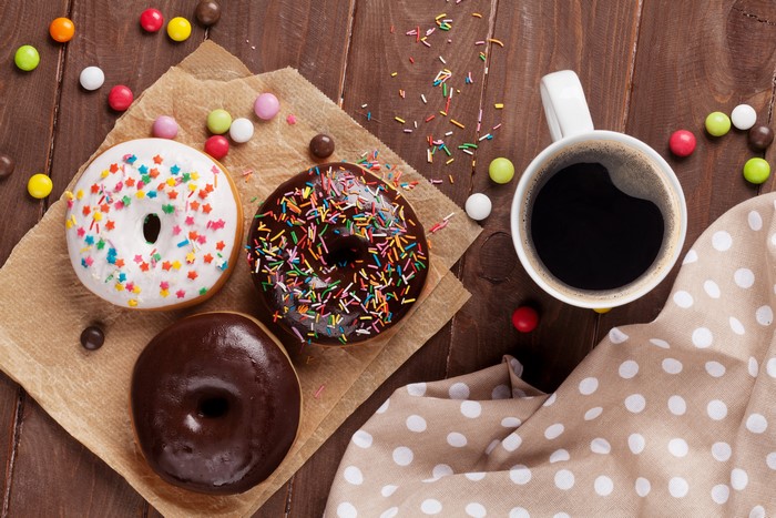 Coffee and Donuts with Candy