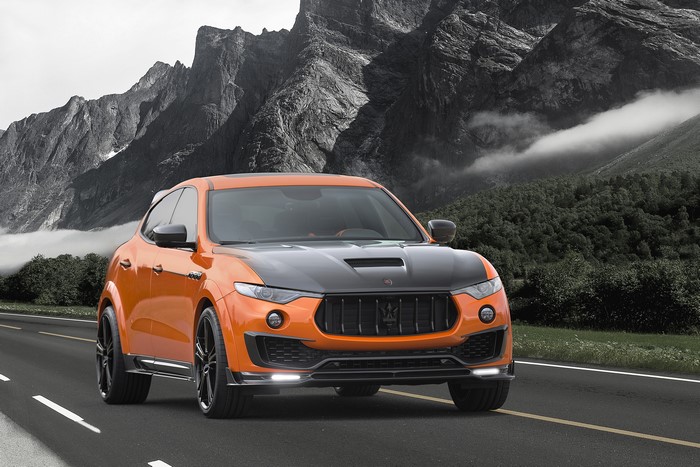 4K 2017 Mansory Levante Maserati Orange Metallic