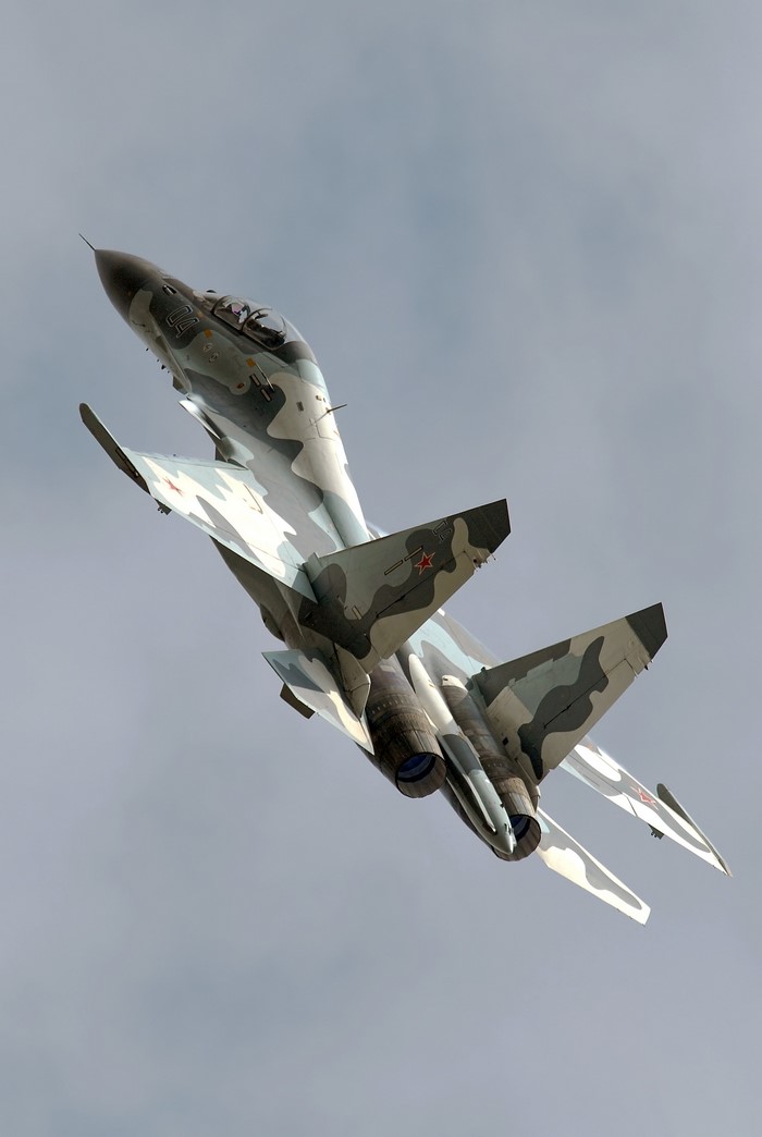 Sukhoi Su-30 Fighter Jet in Flight