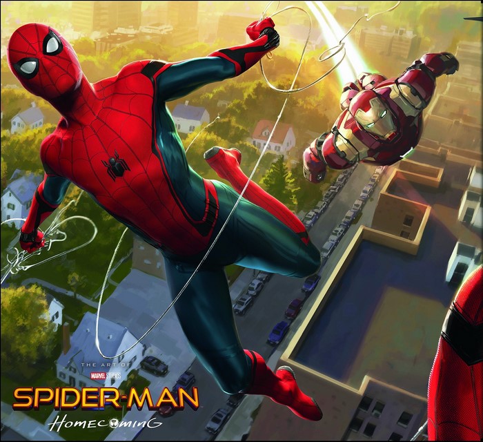 Spider-Man and Iron Man in Spider-Man: Homecoming