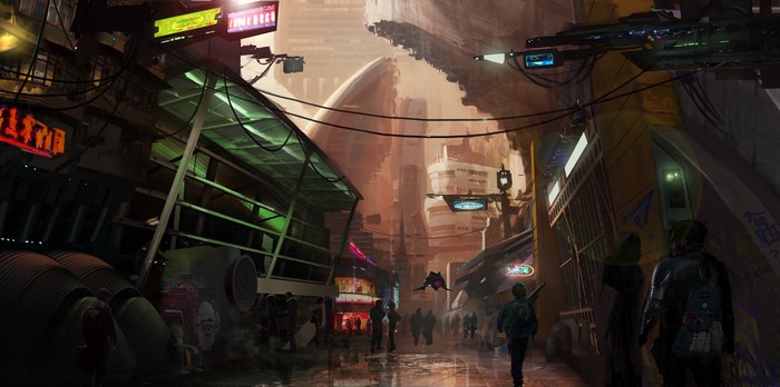 4K Fantastic world Star Citizen Street