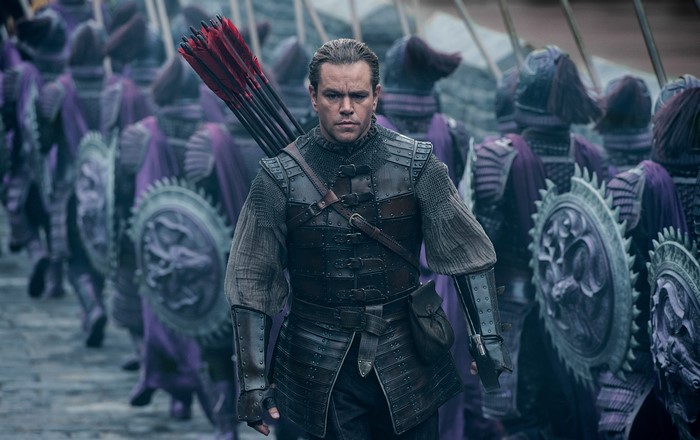 Matt Damon as a warrior in The Great Wall