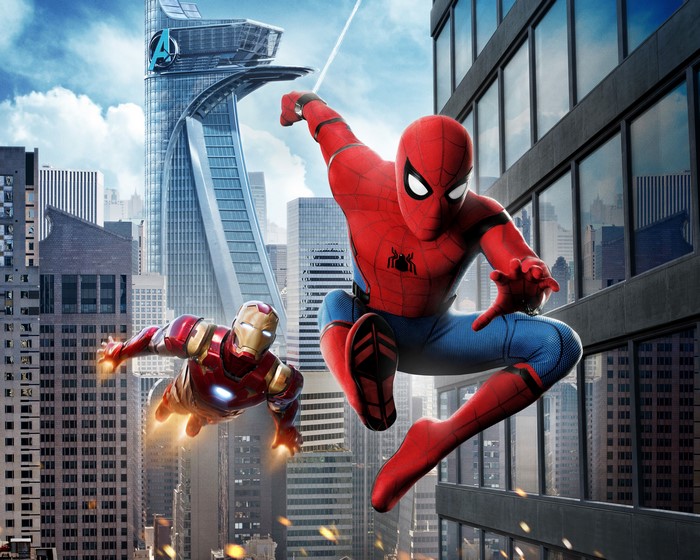 Spider-Man and Iron Man in New York City