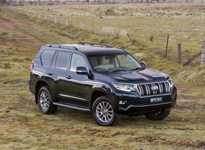 2017 Toyota Land Cruiser Prado in a field