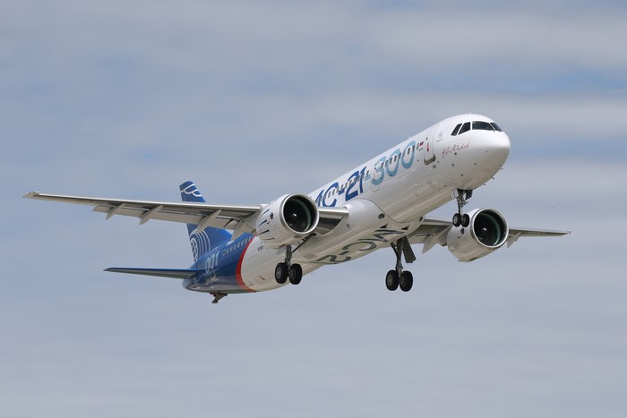 MS-21-300 Airplane in flight