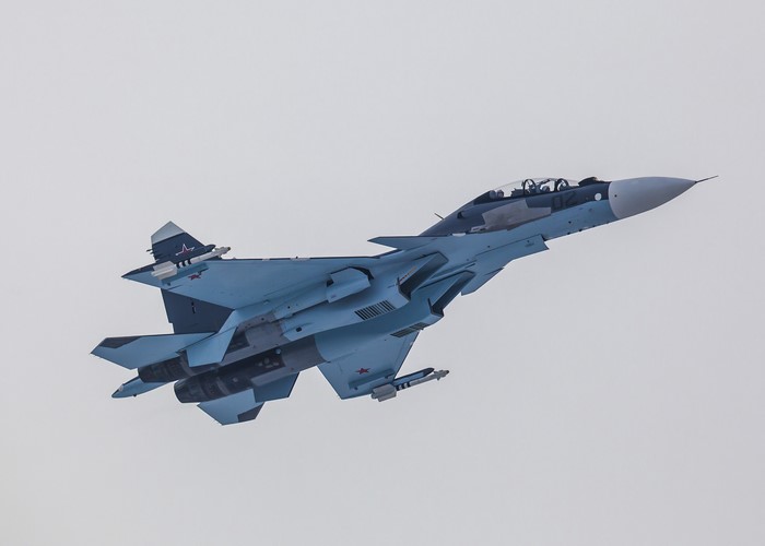 Sukhoi Su-30 Fighter Jet in Flight