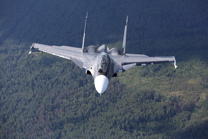 Sukhoi Su-30 Fighter Jet in Flight