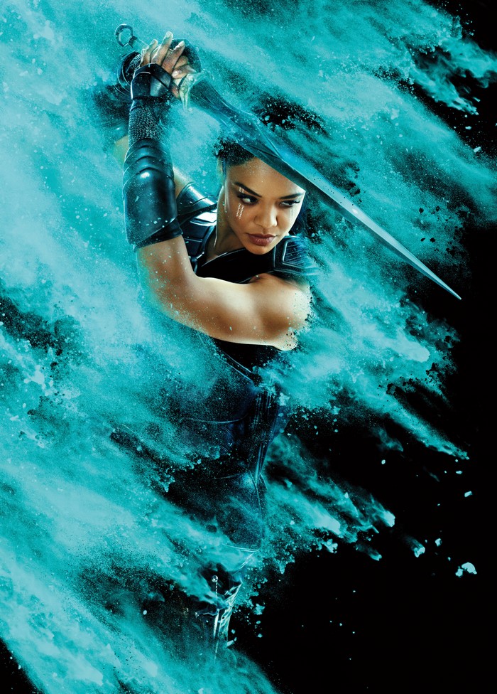 Valkyrie from Thor: Ragnarok with sword