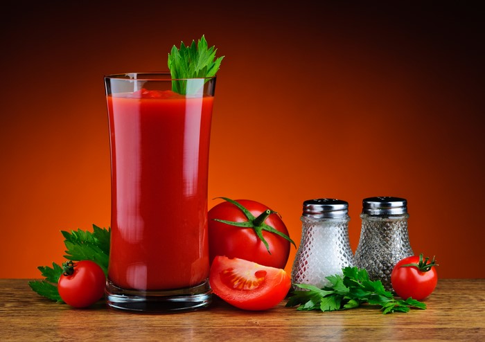 Tomato Juice with Tomatoes and Seasonings